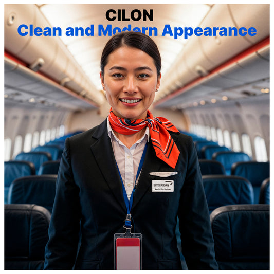CiLoN Magnetic Name Badge with Clear Acrylic Cover. DIY Customizable 1.5" x 3" or 1" x 3" Round Corners. Reusable Magnetic Name Tags for Hotels, Restaurants, Schools, Stores & Teams.