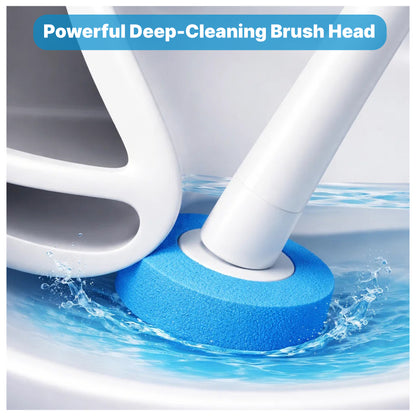 CiLoN 2.5-Inch Disposable Toilet Brush Refills, 5-Layer Foam Sponge Replacement For Disposable Toilet Wand Refills with Spherical Snap. 24pcs of Scrub Heads (Value Pack-Enough 6 Month)