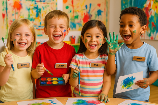 CiLoN Magnetic Name Badge with Clear Acrylic Cover. DIY Customizable 1" x 3" Round Corners. Reusable Magnetic Name Tags for Hotels, Restaurants, Schools, Stores & Teams. (10, Silver, Big: 1.5" x 3")