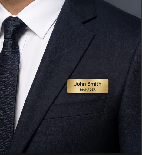 Men’s navy suit with white shirt